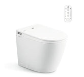 LF In Wall Cistern Rimless Flush Toilet Suite with Smart Remote Bidet Seat - White (4 Star)